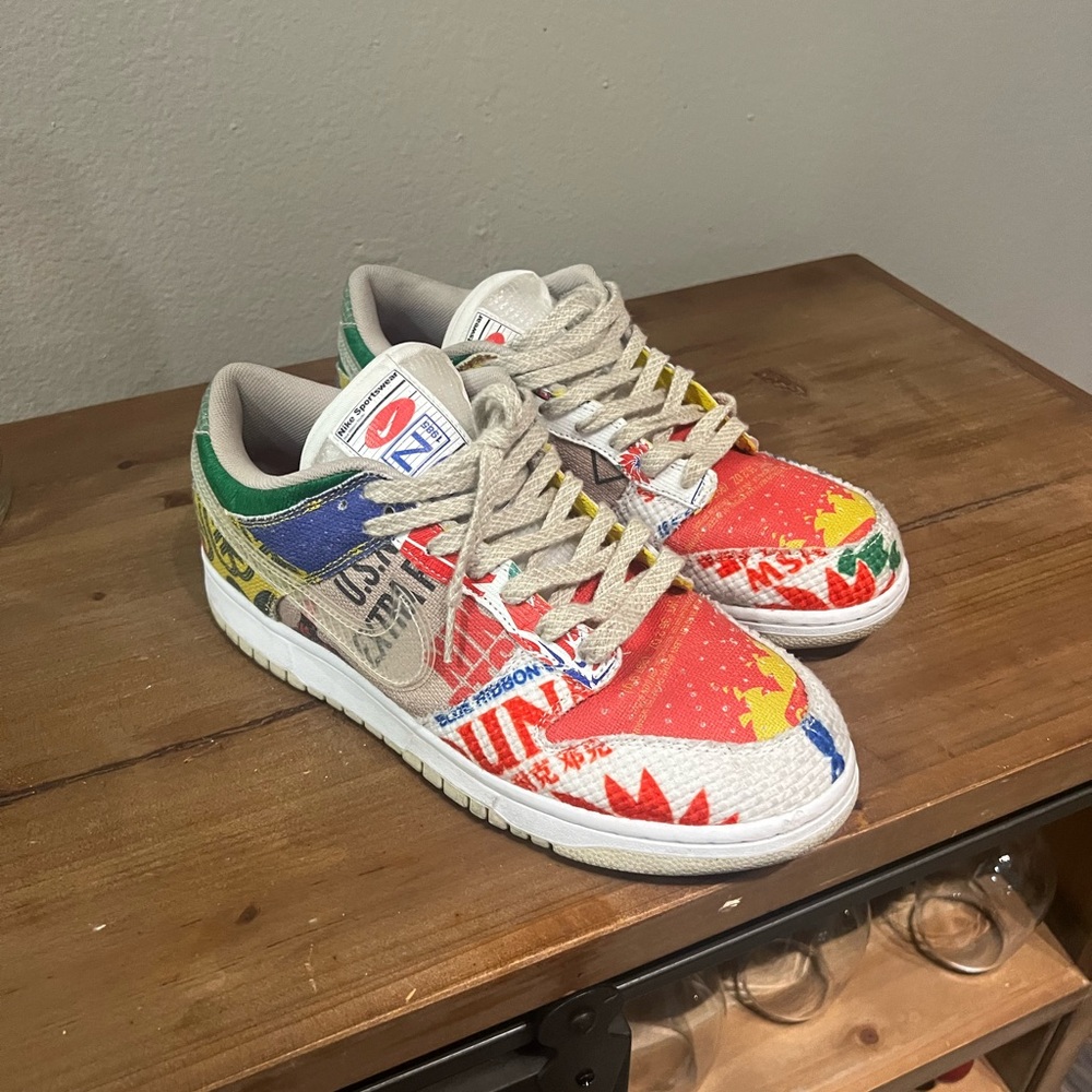 Nike Dunk city market color way (Willing to negotiate)